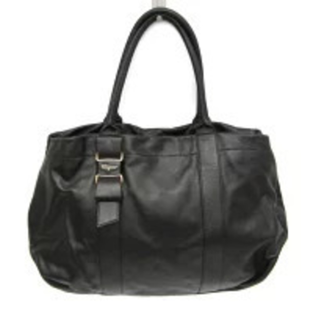 Salvatore Ferragamo Leather Tote Bag Black